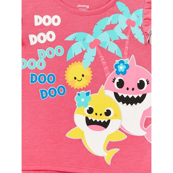 Pinkfong baby shark top and short  size 4T - Picture 4 of 6